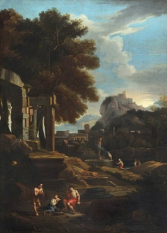 A Classical Landscape by manner of Jan Frans van Bloemen