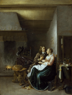 A Couple in an Interior by Jan Miense Molenaer