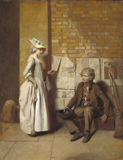 A Girl Buying a Ballad by Henry Walton