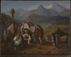 A Highlander's Funeral by Aleksander Kotsis