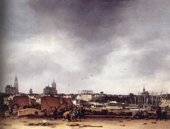 A View of Delft after the Explosion of 1654 by Egbert van der Poel