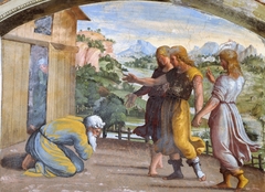 Abraham and the three men by Raphael