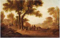 An Inn Scene in a Landscape by William Sadler