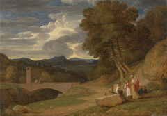 An Italianate Landscape by John White Abbott