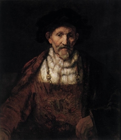 An Old Man in Fanciful Costume by Rembrandt