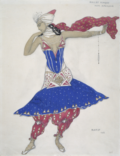 Anna Pavlova in the Ballet 'Oriental Fantasy' by Léon Bakst