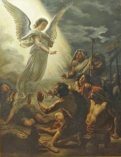 Annunciation to the shepherds by Édouard Joseph Dantan