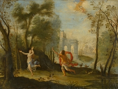 Apollo Pursuing Daphne by Anonymous