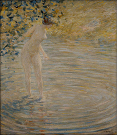 Bathing in a Stream by Robert Lewis Reid