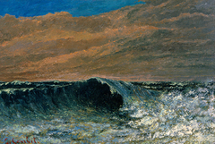 Beach at Dieppe by Gustave Courbet