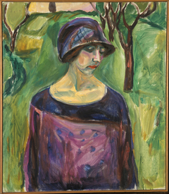 Birgit Prestøe in the Garden by Edvard Munch