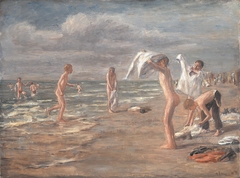 Boys Bathing by Max Liebermann