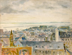 Brest et la rade vus de l'ancien musée by Émile Compard