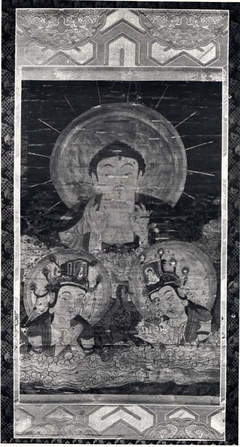 Buddha with Two Attendants by Anonymous