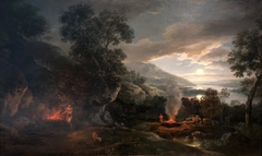 Cain And Abel Bringing Their Sacrifices by Joseph Vernet