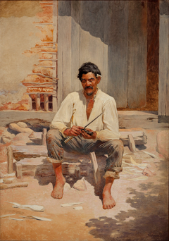 Caipira Cutting Tobacco by José Ferraz de Almeida Júnior