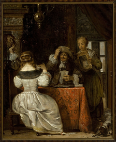 Card players by Gabriël Metsu