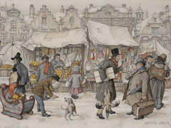 Christmas Market by Anton Pieck