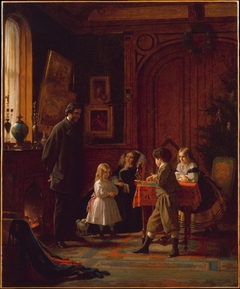 Christmas-Time, The Blodgett Family by Eastman Johnson