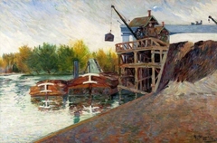 Coal Crane, Clichy by Paul Signac