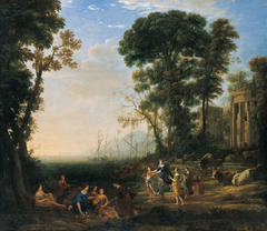 Coast Scene with Europa and the Bull by Claude Lorrain