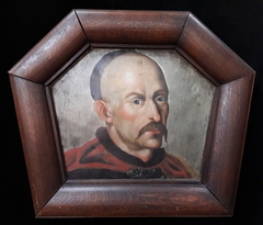 Coffin portrait of a nobleman with Cossack mustache. by Anonymous