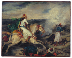 Combat du Giaour et du pacha by Eugène Delacroix