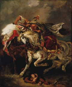 Combat of the Giaour and the Pasha by Eugène Delacroix