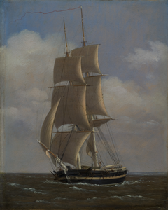 Danish Naval Brig by Christoffer Wilhelm Eckersberg