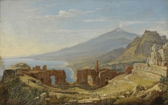 Das Theater von Taormina by Franz Ludwig Catel