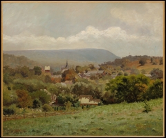 Delaware Water Gap Village by Louis Eilshemius