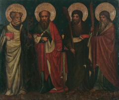 Die Apostel Petrus, Paulus, Jakobus d. J. und Simon by Meister von Laufen