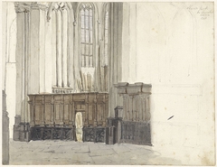 Drapenierskapel in de Nieuwe Kerk te Amsterdam by Johan Adolph Rust