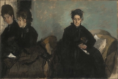 Duchessa di Montejasi with Her Daughters, Elena and Camilla by Edgar Degas