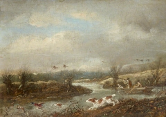 Duck Shooting from a Punt by Samuel John Egbert Jones