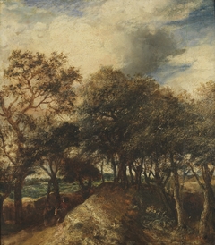 Dune landscape with trees by Jan Lievens