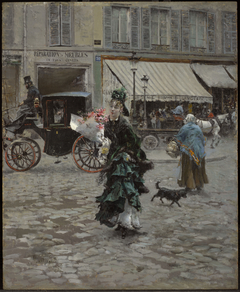 En traversant la rue by Giovanni Boldini