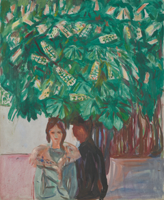 Encounter beneath the Chestnut Tree by Edvard Munch