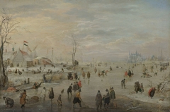 Enjoying the Ice by Hendrick Avercamp