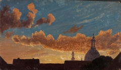 Evening Sky over Dresden by Knud Baade