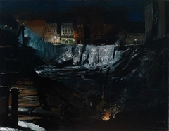 Excavation at Night by George Bellows