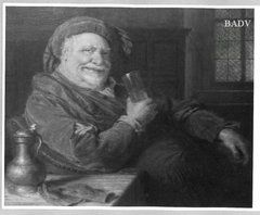 Falstaff beim Wein sitzend by Eduard von Grützner