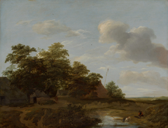 Farm with dunes by Jan Vermeer van Haarlem the Elder