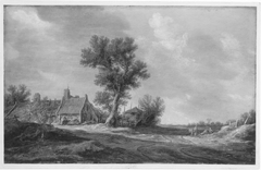 Flachlandschaft mit Bauernhof by Jan van Goyen