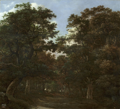 Forest with Rider and Dogs by Hendrick Cornelisz Vroom