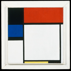 Fox Trot B, with Black, Red, Blue, and Yellow by Piet Mondrian