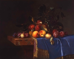 Fruit Still Life with a Snail by Willem van Aelst