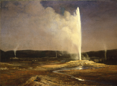 Geysers in Yellowstone by Albert Bierstadt