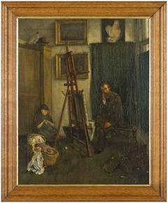 Gezicht in het atelier van A. Martin by Albert Martin