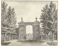 Gezicht op Huis Soestdijk by Jan de Beijer